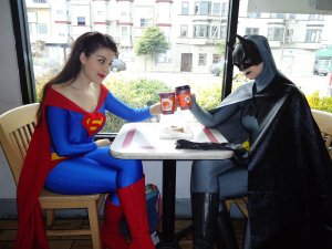 "looking for full-time superhero cosplayer": it worked!